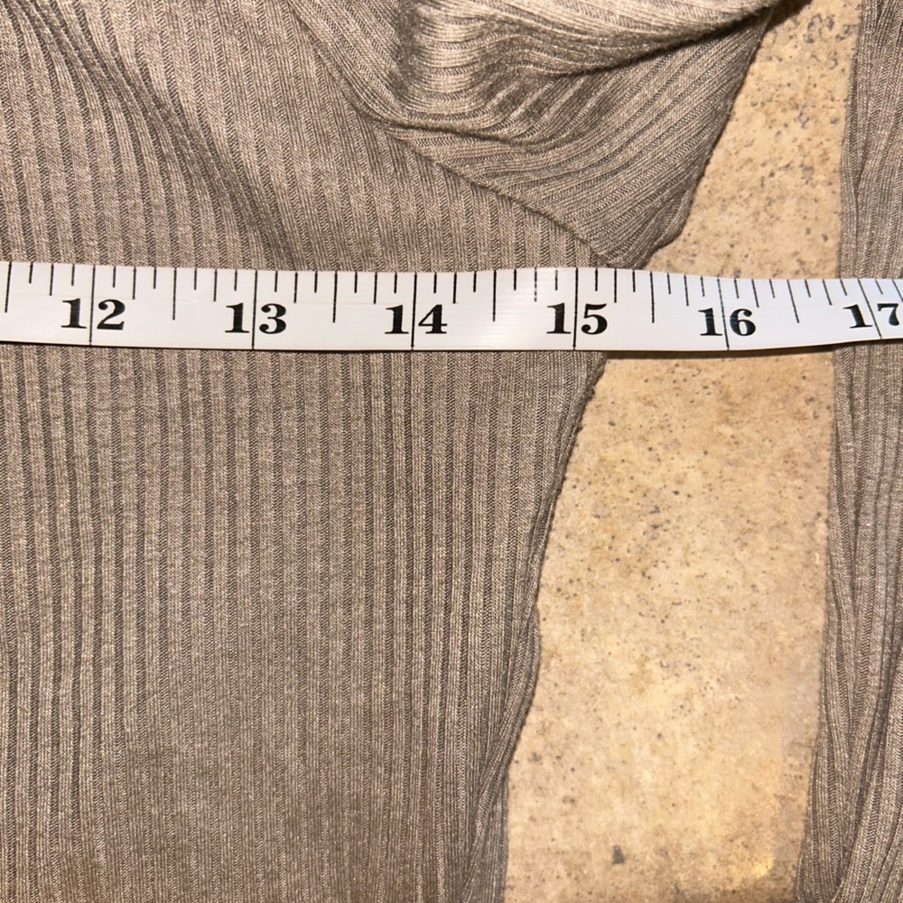 AFRM Tan Ribbed Off Shoulder Fitted Bodysuit - Picture 8 of 8